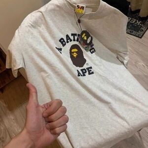 A Bathing Ape Men's Short Sleeve Tee - Gray